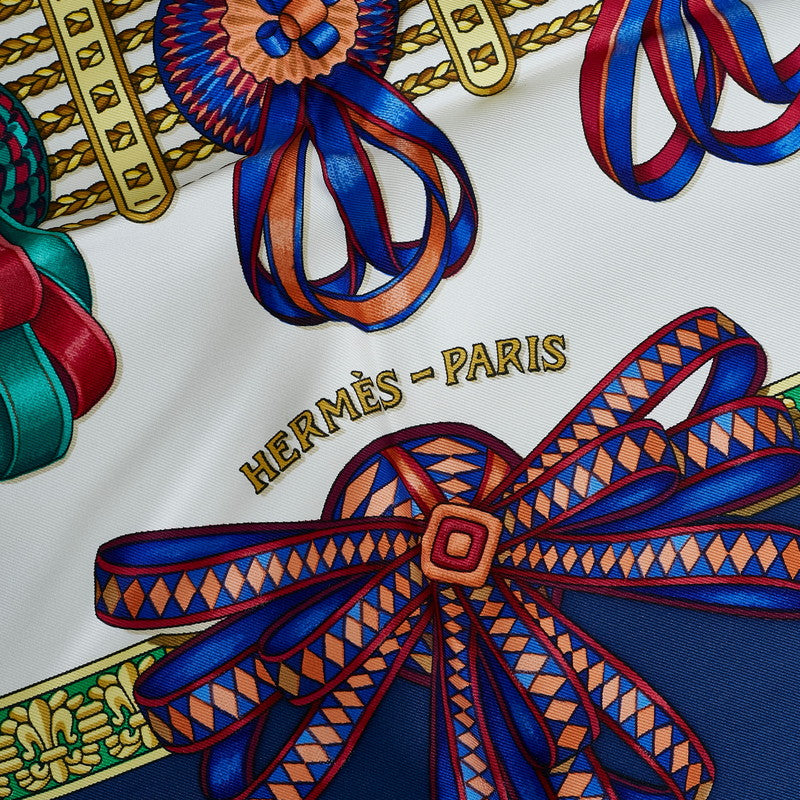 Hermes Carre 90 Les Rubans Du Cheval Horse Ribbon Silk Scarf