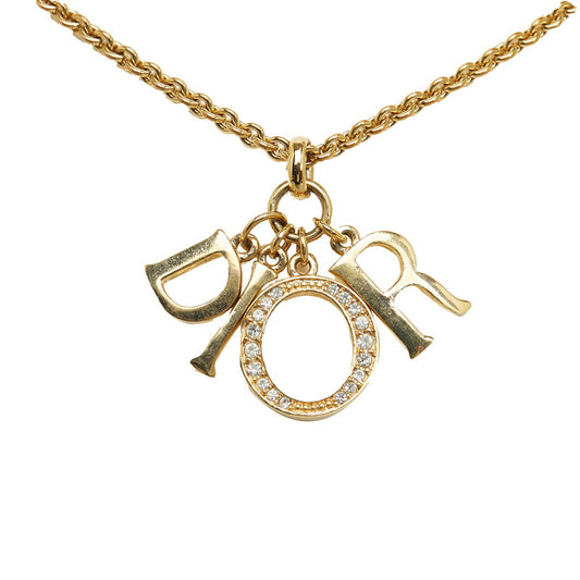 Dior Grande Gold D I O R Letter Charm Necklace