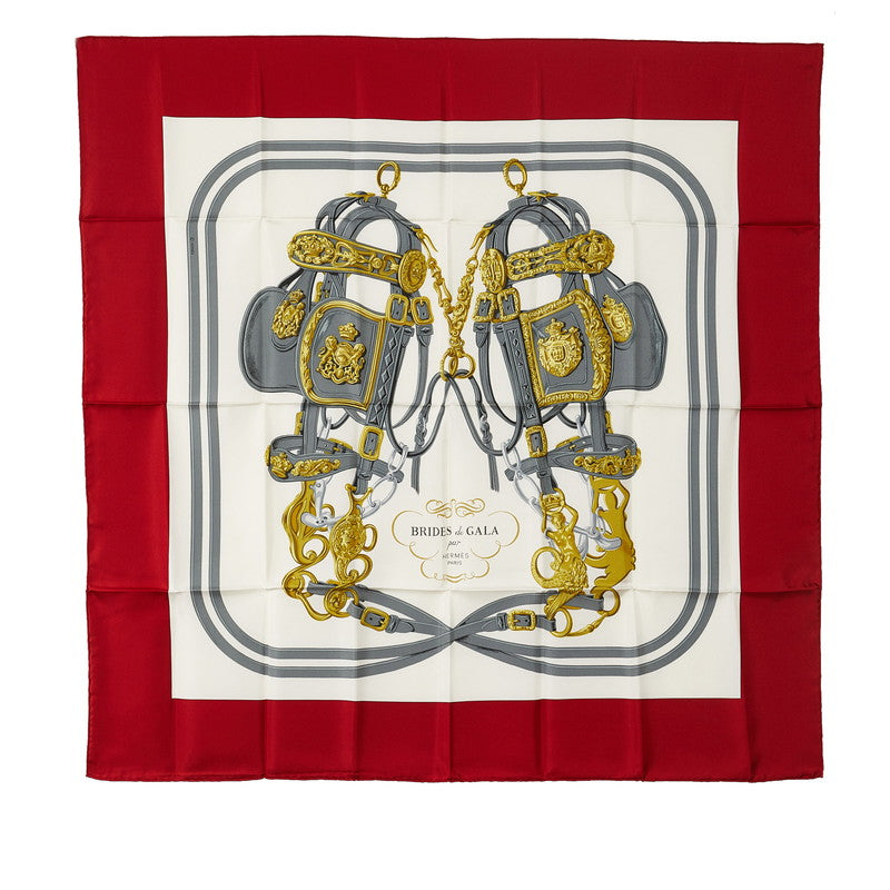 Hermes Carre 90 Brides de Gala Ceremony Bridle Silk Scarf