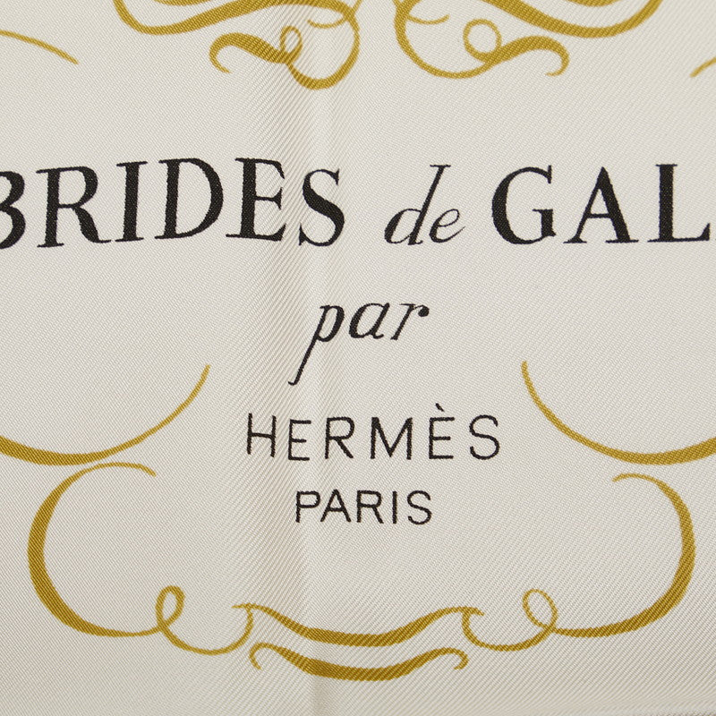 Hermes Carre 90 Brides de Gala Ceremony Bridle Silk Scarf