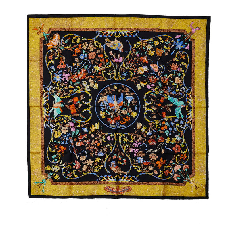 Hermes Carre 90 Pierres D Orient Et D Occident Oriental Stone and Western Stonework Silk Scarf