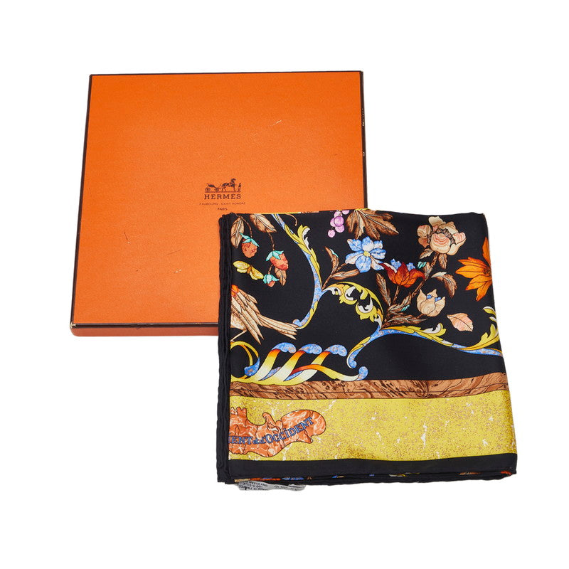 Hermes Carre 90 Pierres D Orient Et D Occident Oriental Stone and Western Stonework Silk Scarf