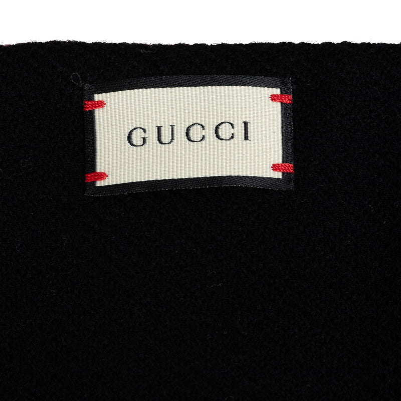 Gucci Logo Reversible Wool Scarf