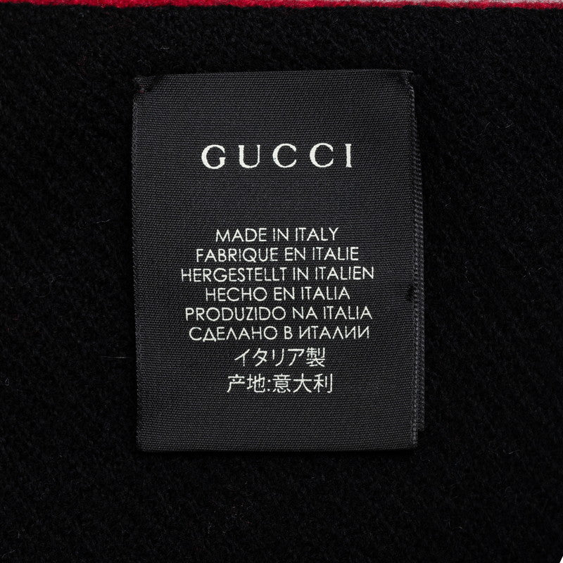 Gucci Logo Reversible Wool Scarf