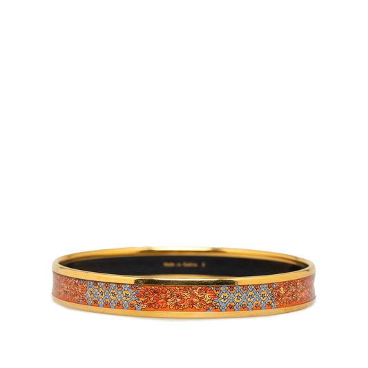 Hermes Emile Bangle Orange Gold Plated