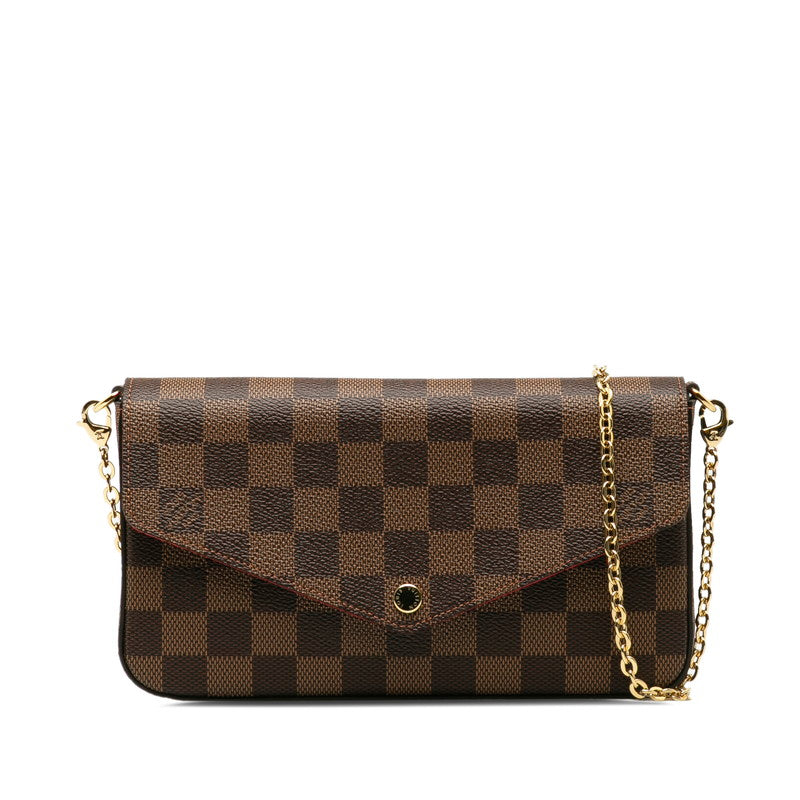 Louis Vuitton Damier Pochette Felicie Chain Shoulder Bag