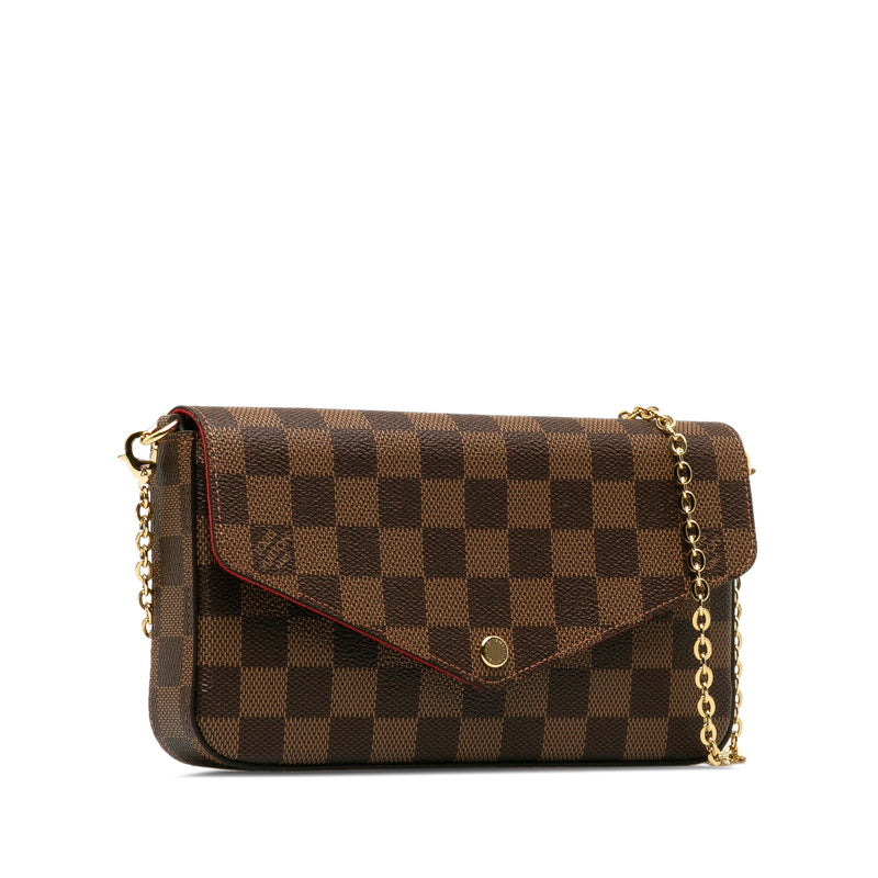 Louis Vuitton Damier Pochette Felicie Chain Shoulder Bag