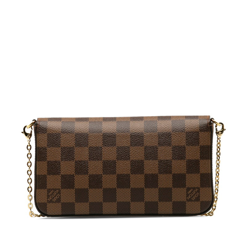 Louis Vuitton Damier Pochette Felicie Chain Shoulder Bag