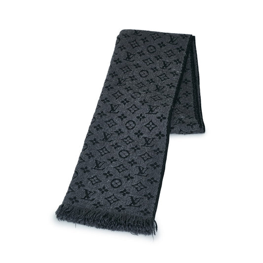 Louis Vuitton Monogram Classic Muffler M78526 Wool Scarf