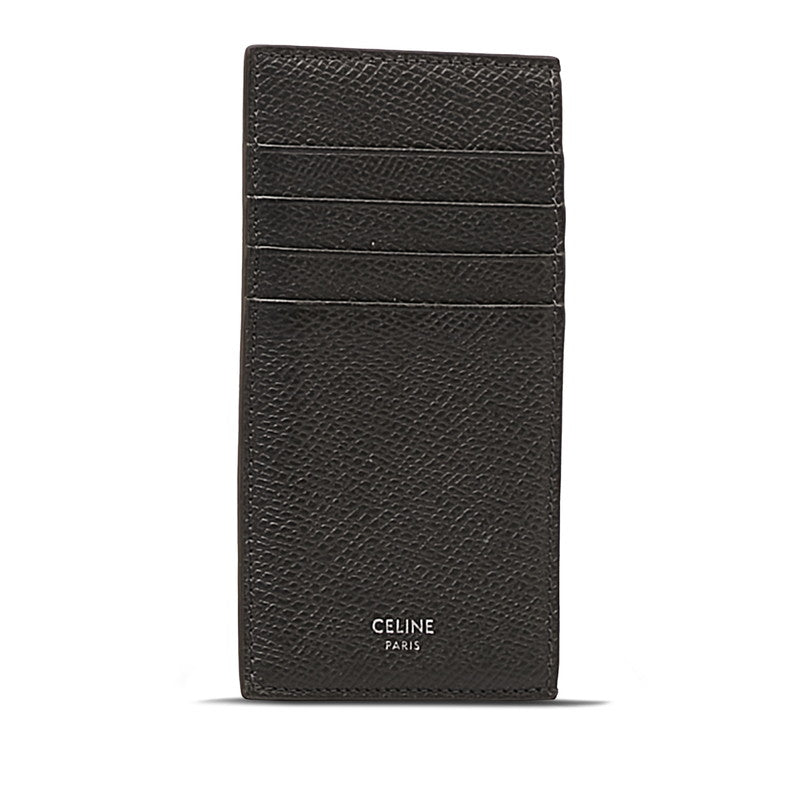 Celine Black Leather Card Case