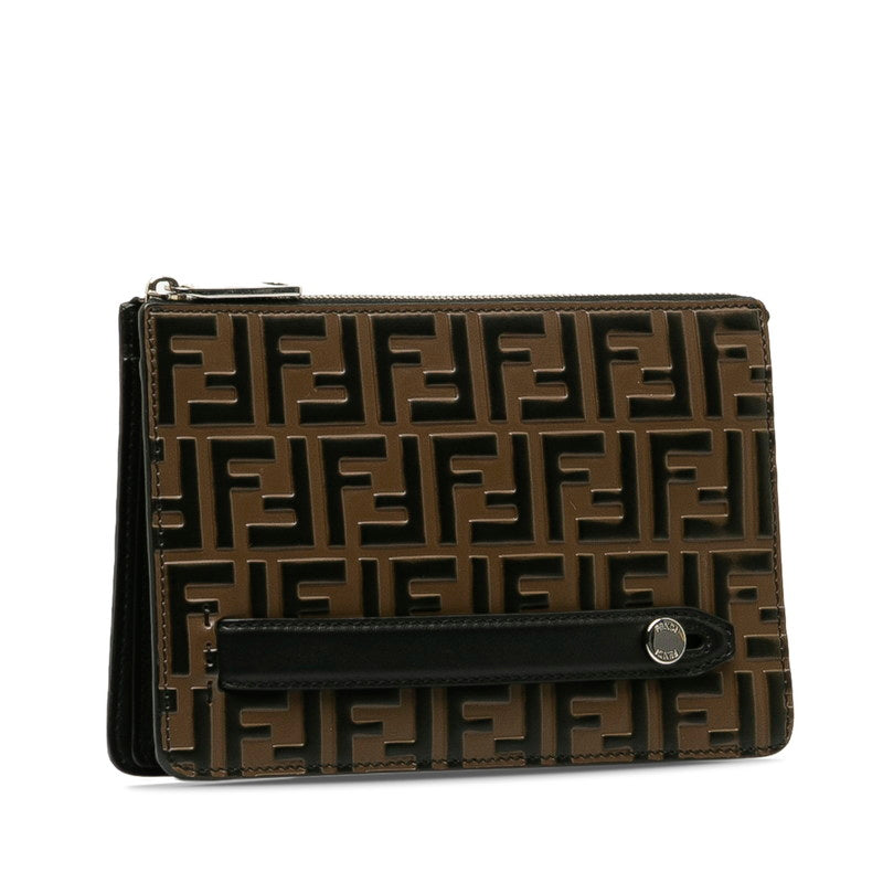 Fendi Zucca Clutch Bag