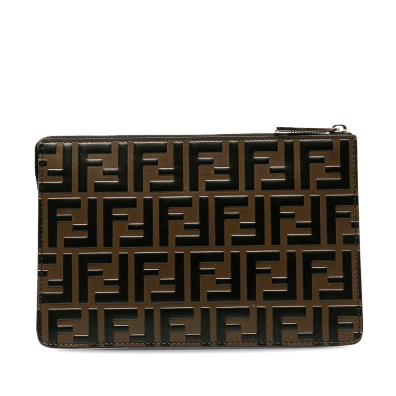 Fendi Zucca Clutch Bag