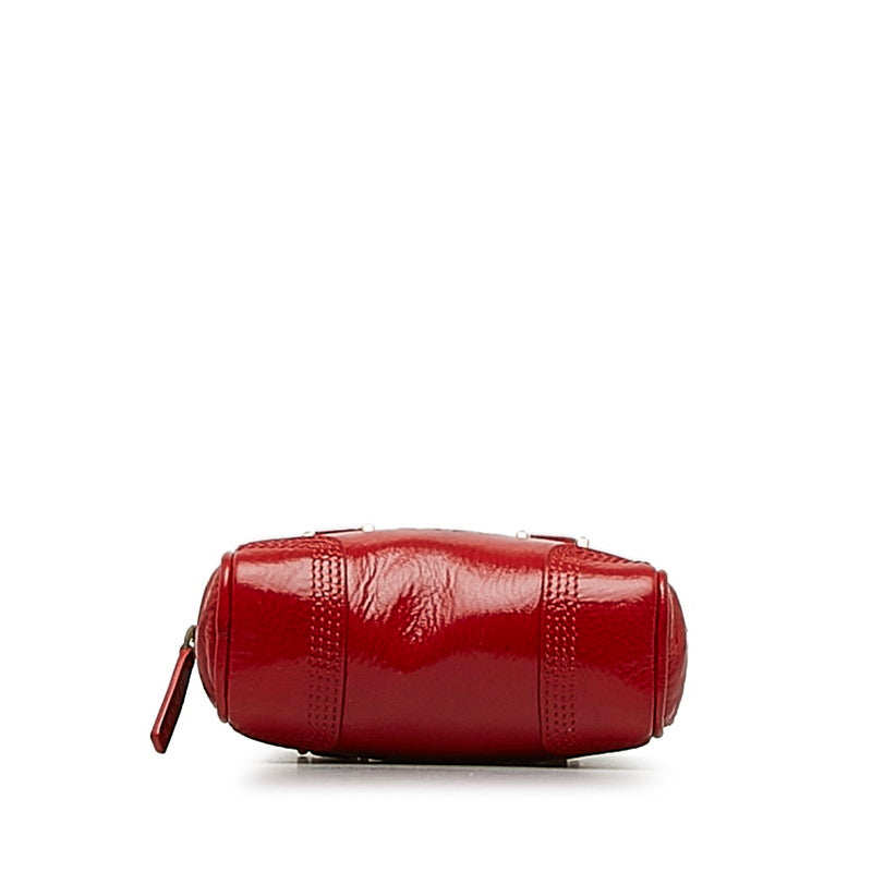 Loewe Amazona Mini Red Enamel 2Way Handbag