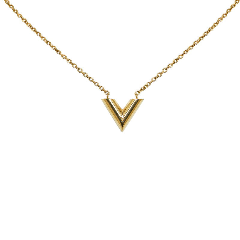 Louis Vuitton Essential V M61083 Gold Plated Necklace