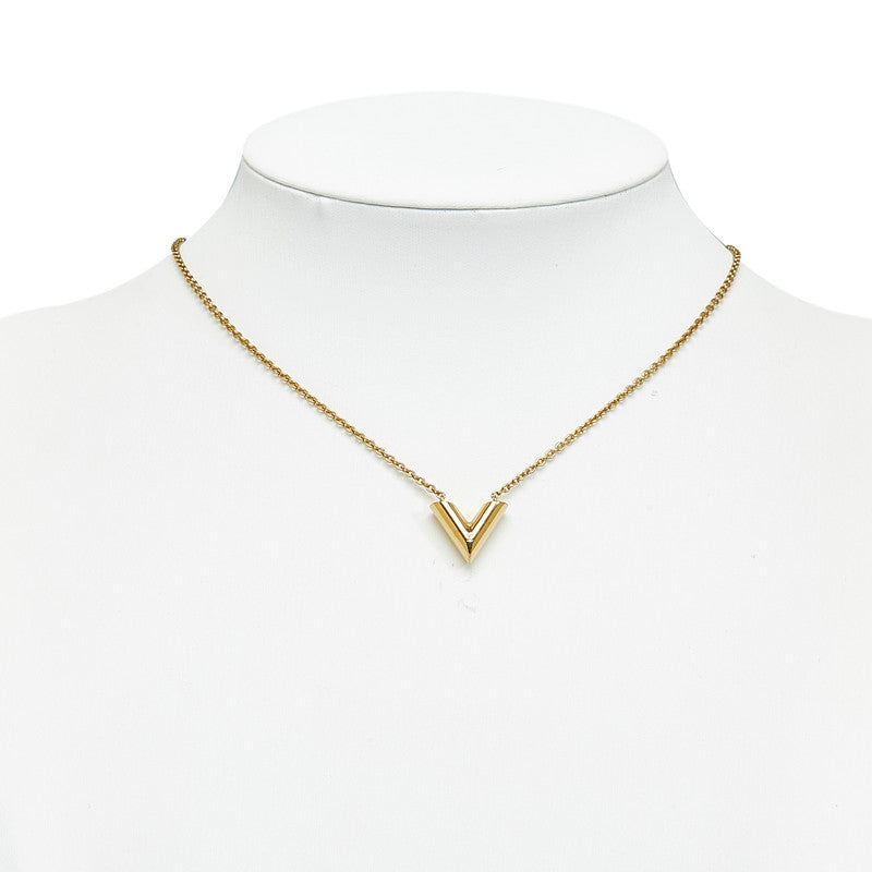 Louis Vuitton Essential V M61083 Gold Plated Necklace